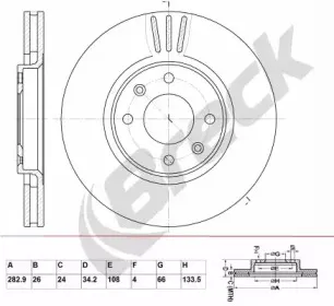 Тормозной диск BRECK купить